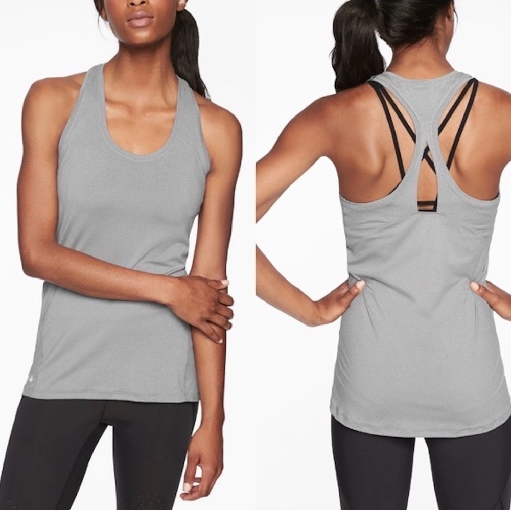 Athleta Limitless Keyhole Tank - Gray